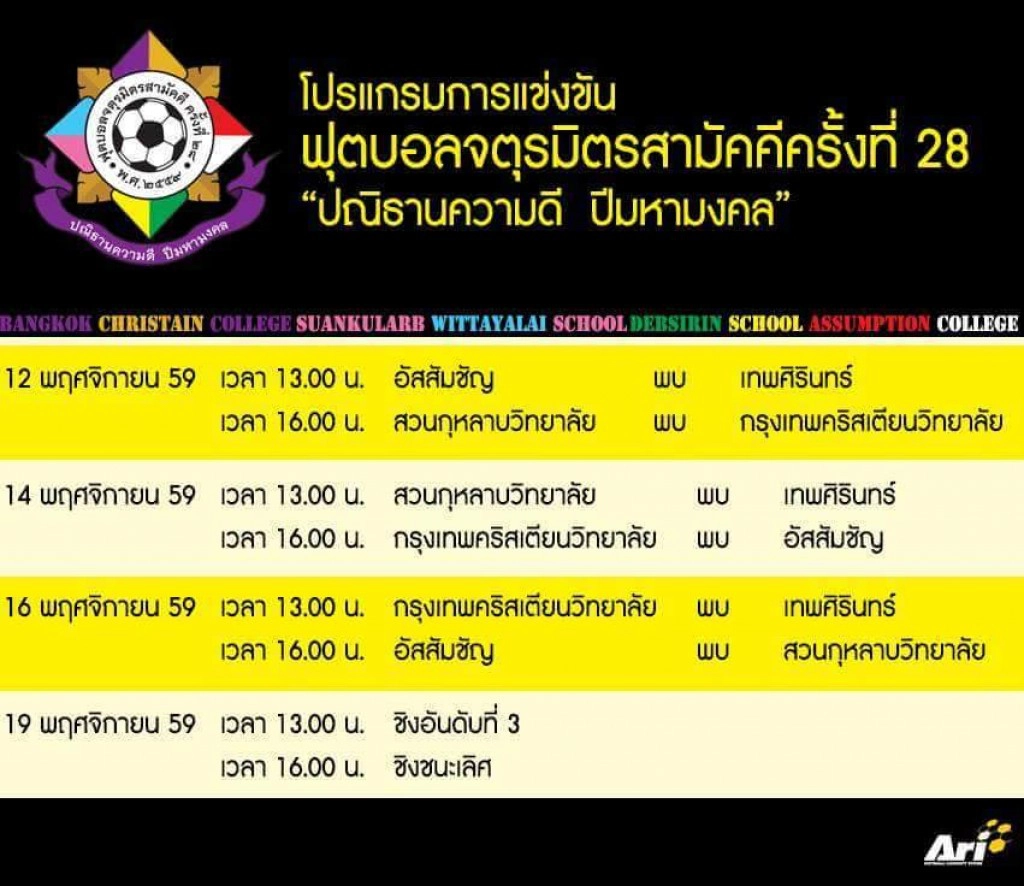 เทพฉะอัสสัม-ชงโคชนสวน เปิดบอลจตุรมิตร ครั้งที่28