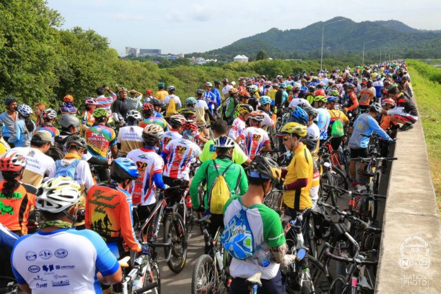บรรยากาศ เนชั่นไบค์ปี3 "บูรพาชวนปั่น ชมสีสันเมืองบางแสน"  จ.ชลบุรี