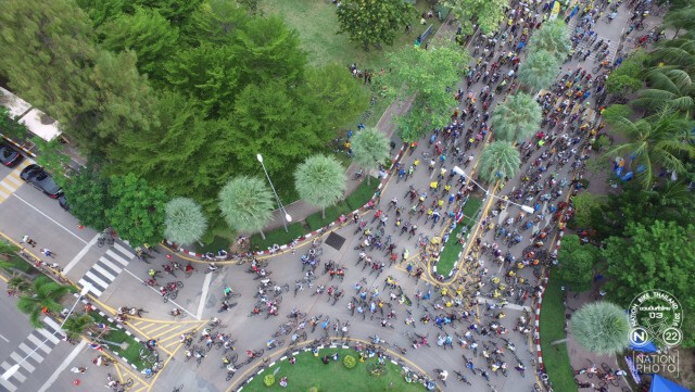 บรรยากาศ เนชั่นไบค์ปี3 "บูรพาชวนปั่น ชมสีสันเมืองบางแสน"  จ.ชลบุรี