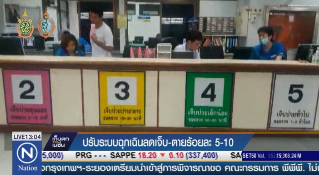 ปรับระบบฉุกเฉินลดเจ็บ-ตายร้อยละ 5-10 ปรับระบบฉุกเฉินลดเจ็บ-ตายร้อยละ 5-10