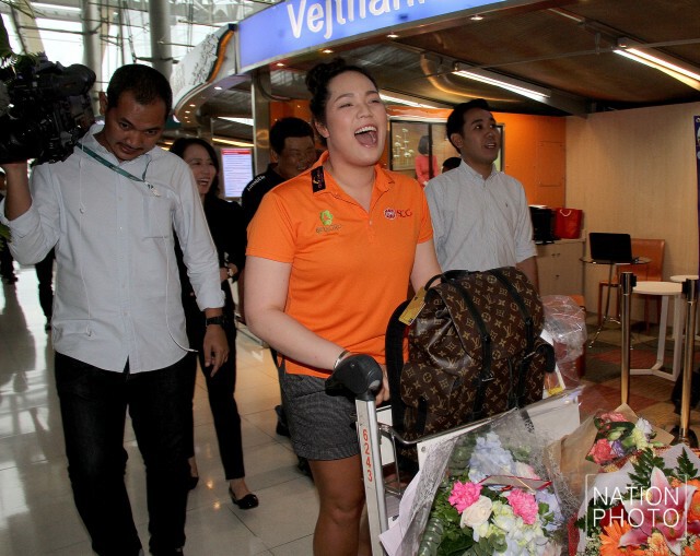"โปรเม" กลับถึงไทย ลั่นคว้าเหรียญโอลิมปิก