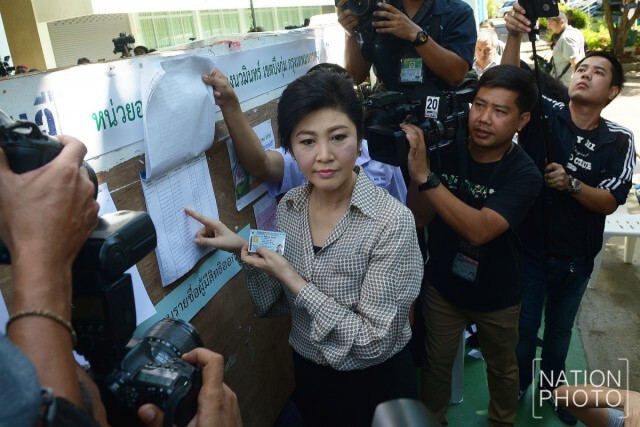 "ยิ่งลักษณ์" ลงประชามติแล้ว บอกดีใจยังเหลือสิทธิของประชาชน