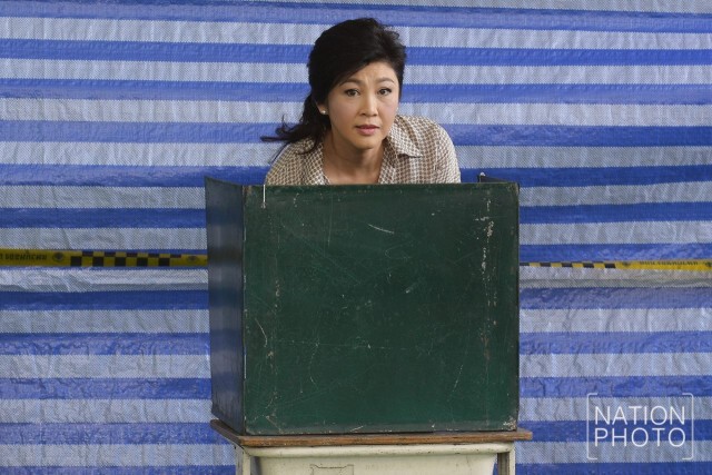 "ยิ่งลักษณ์" ลงประชามติแล้ว บอกดีใจยังเหลือสิทธิของประชาชน