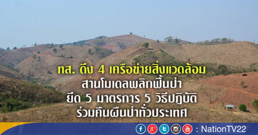 "ทส." ดึง 4 เครือข่ายคืนผืนป่า