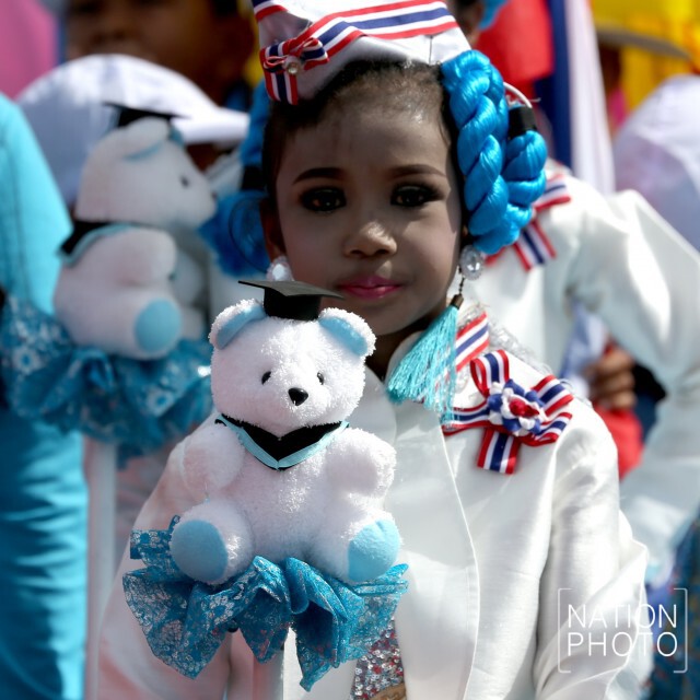 ขบวนพาเหรด นักเรียนตัวน้อย "เทศบาลเกมส์ 2016" ครั้งที่ 12 จ.ปัตตานี