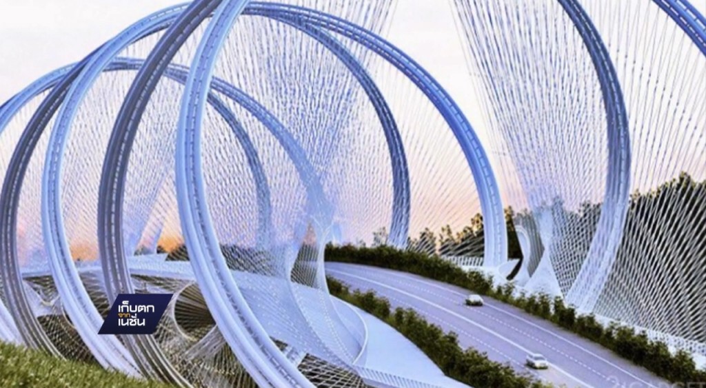 จีนอวดสะพานรับโอลิมปิกฤดูหนาว 2022