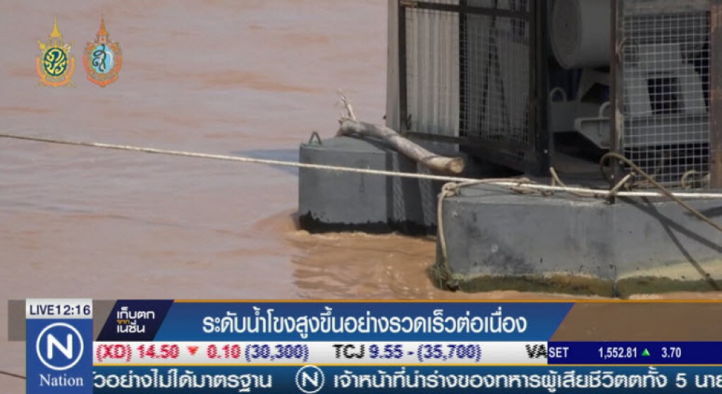 ระดับน้ำโขงสูงขึ้นอย่างรวดเร็วต่อเนื่อง ระดับน้ำโขงสูงขึ้นอย่างรวดเร็วต่อเนื่อง