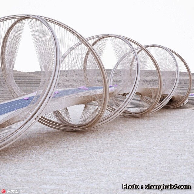 จีนอวดโฉมสะพานแขวน พร้อมรับโอลิมปิก 2022