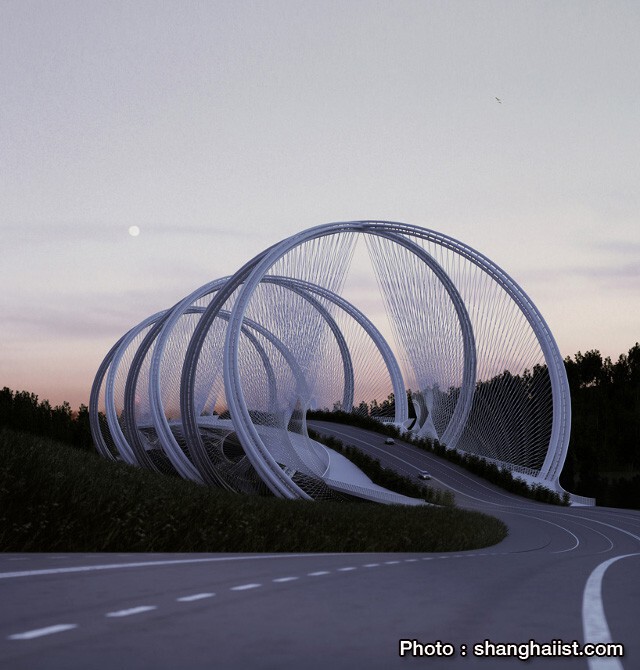 จีนอวดโฉมสะพานแขวน พร้อมรับโอลิมปิก 2022