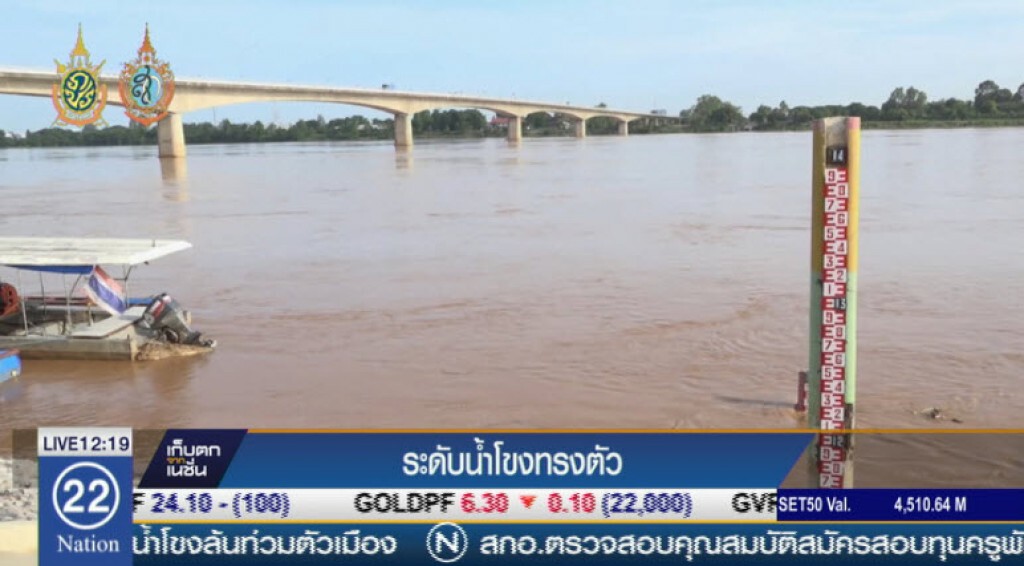 ระดับน้ำโขงทรงตัว ระดับน้ำโขงทรงตัว