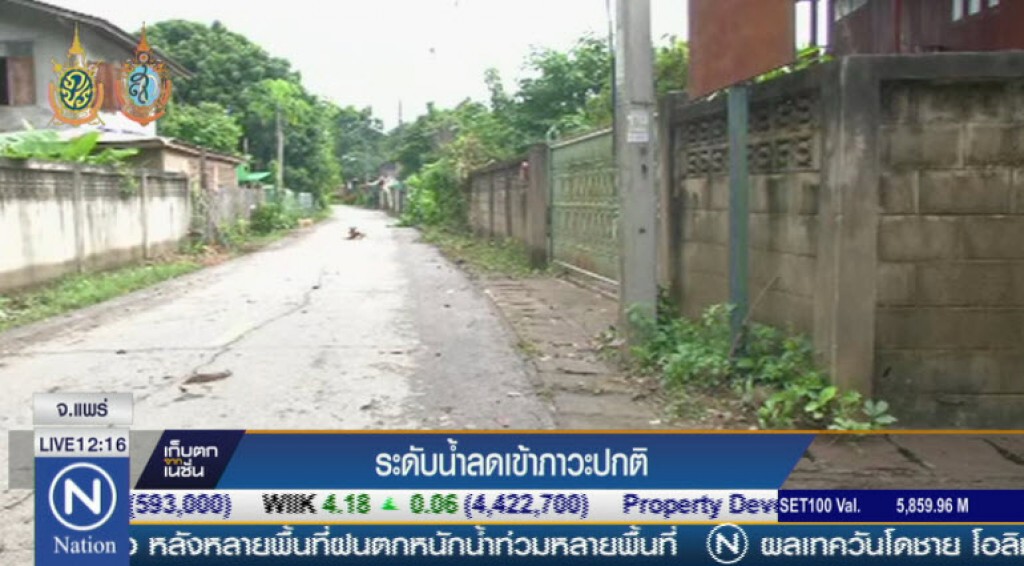 แพร่ ระดับน้ำลดเข้าภาวะปกติ แพร่ ระดับน้ำลดเข้าภาวะปกติ