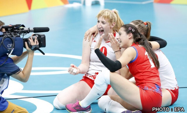 "ตบสาวจีน" มาตามนัด! ทุบเนเธอร์แลนด์ 3-1 
ชิงทองเซอร์เบีย ศึกริโอเกมส์