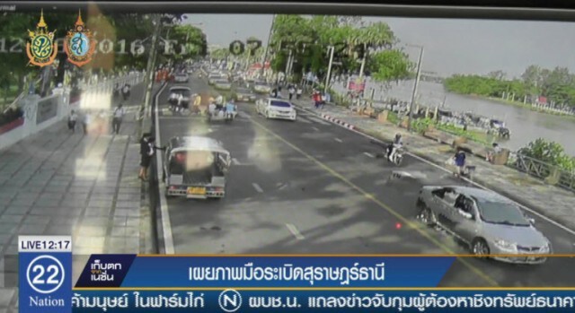 เผยภาพมือระเบิดสุราษฎร์