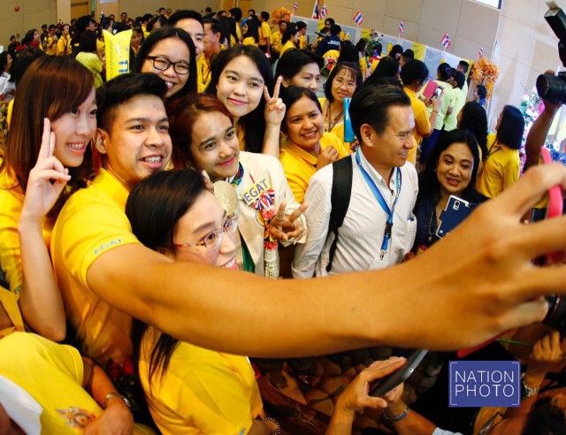 กฟผ. แห่ต้อนรับ ฮีโร่ยกน้ำหนักไทย