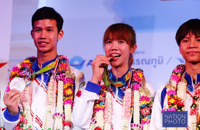ทัพนักกีฬาเทควันโด กลับถึงไทยแล้ว