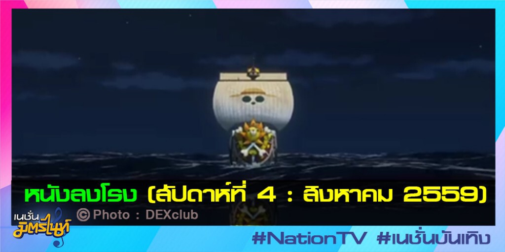 หนังลงโรง (สัปดาห์ที่  4 : สิงหาคม 2559)