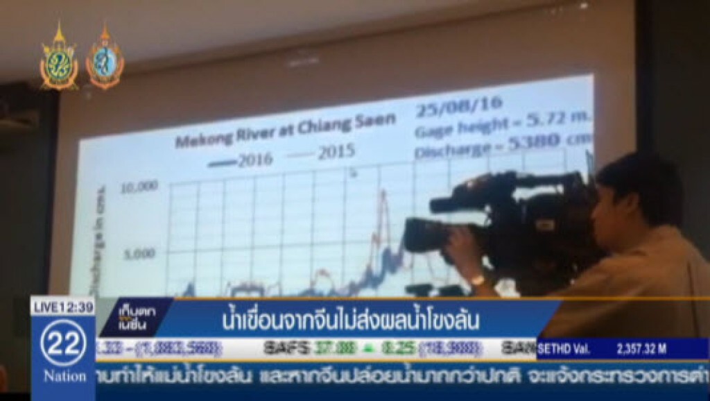 น้ำเขื่อนจากจีนไม่ส่งผลน้ำโขงล้น น้ำเขื่อนจากจีนไม่ส่งผลน้ำโขงล้น
