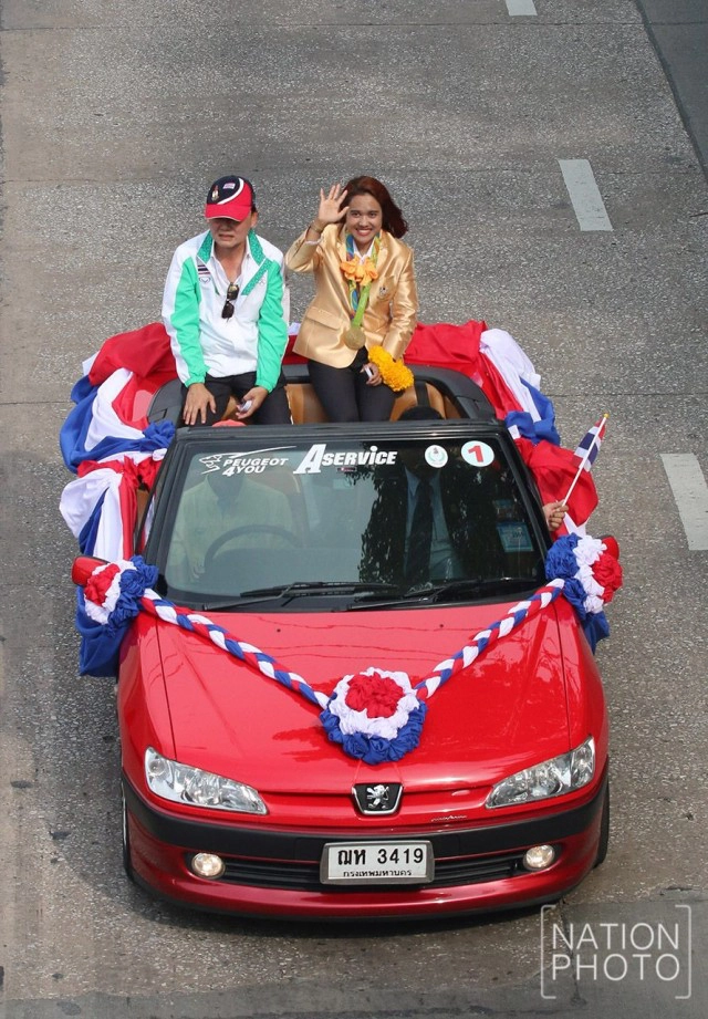 ชื่นมื่น....ขบวนแห่ทัพนักกีฬาโอลิมปิกไทย