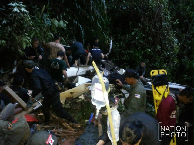 ภารกิจกู้เฮลิคอปเตอร์ เบล212 ลงฉุกเฉินกลางป่าฮาลาบาลา
