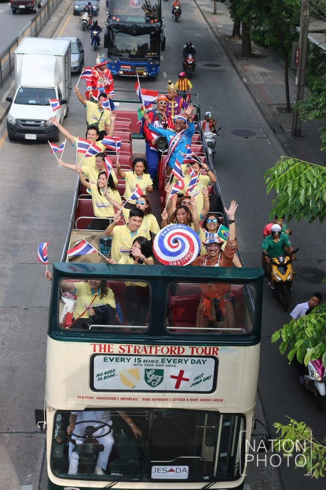 ชื่นมื่น....ขบวนแห่ทัพนักกีฬาโอลิมปิกไทย