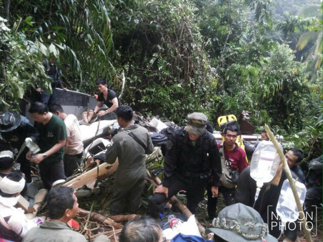 ภารกิจกู้เฮลิคอปเตอร์ เบล212 ลงฉุกเฉินกลางป่าฮาลาบาลา