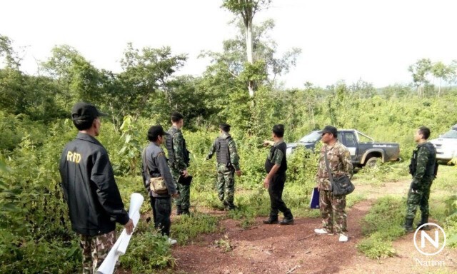 ป่าไม้ลงพื้นที่สำรวจ
พิกัดถนนตัดผ่านป่าสงวนฯแม่เรียง