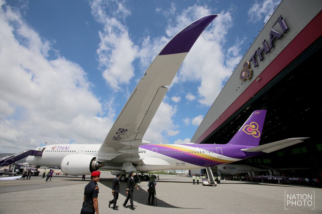 การบินไทยจัดพิธีต้อนรับ "แอร์บัส A350 XWB"