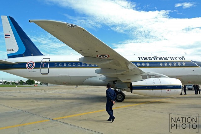 "ประยุทธ์"  ทำพิธีบรรจุเครื่องบินลำเลียง Sukhoi Superjet เข้าประจำการ