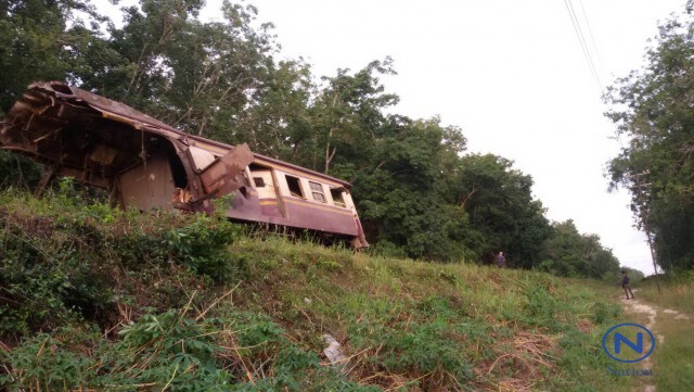 ระเบิดรถไฟหนัก 50 กก.
ตู้ขบวนขาด2ท่อน เสียชีวิต 1 บาดเจ็บ1