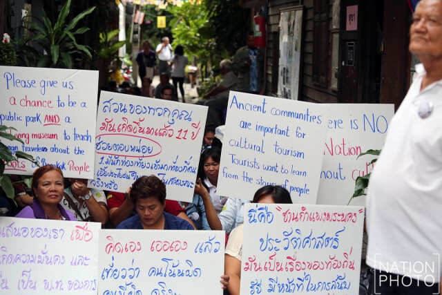 ชาวบ้านป้อมมหากาฬรวมตัว
ปิดทางเข้า-ออก
ขวาง กทม.เข้ารื้อถอน