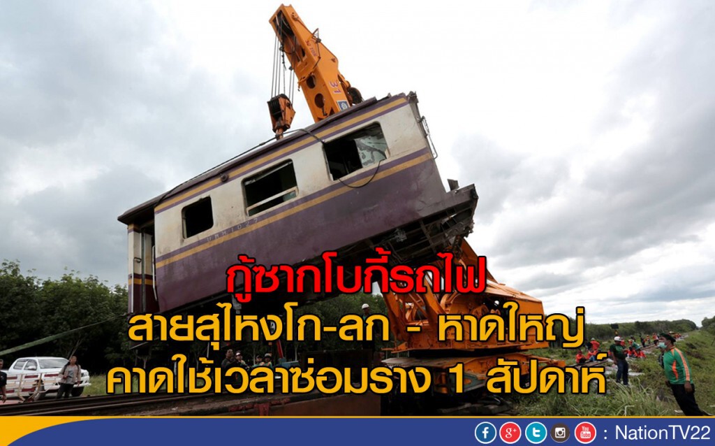 กู้ซากโบกี้รถไฟ สายสุไหงโกลก - หาดใหญ่ กู้ซากโบกี้รถไฟ สายสุไหงโกลก - หาดใหญ่