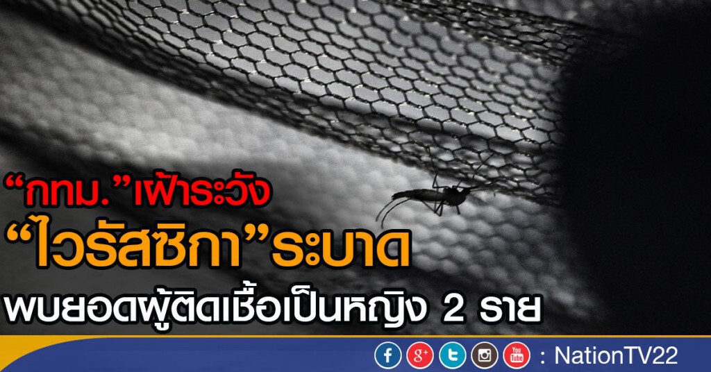"กทม."เฝ้าระวัง"ไวรัสซิกา"ระบาดพบยอดผู้ติดเชื้อเป็นหญิง 2 ราย