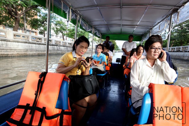 กทม.เปิดทดลองเดินเรือ "คลองผดุงกรุงเกษม"