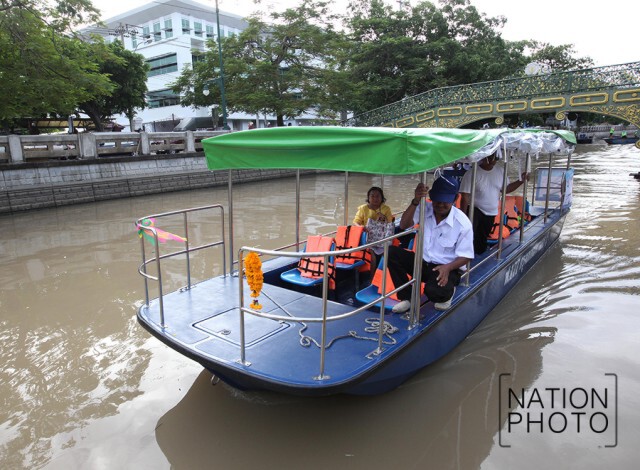 กทม.เปิดทดลองเดินเรือ "คลองผดุงกรุงเกษม"