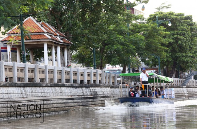 กทม.เปิดทดลองเดินเรือ "คลองผดุงกรุงเกษม"