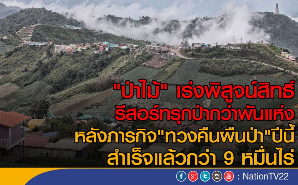 เร่งตรวจสอบรีสอร์ทในเขตป่า 1 พันแห่ง เร่งตรวจสอบรีสอร์ทในเขตป่า 1 พันแห่ง