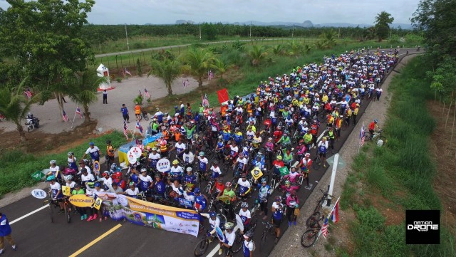 ภาพมุมสูง : เนชั่น ไบค์ ปั่น @สะเดา จ.สงขลา