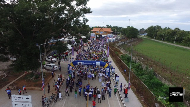 ภาพมุมสูง : เนชั่น ไบค์ ปั่น @สะเดา จ.สงขลา