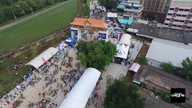 ภาพมุมสูง : เนชั่น ไบค์ ปั่น @สะเดา จ.สงขลา