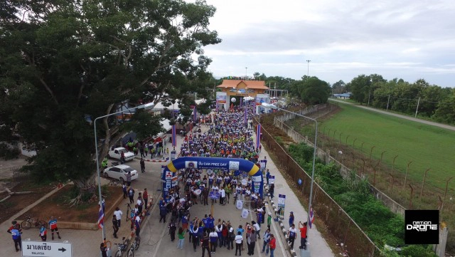 ภาพมุมสูง : เนชั่น ไบค์ ปั่น @สะเดา จ.สงขลา