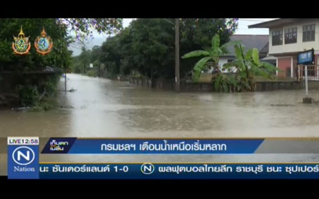 กรมชลฯเตือน น้ำเหนือเริ่มหลาก กรมชลฯเตือน น้ำเหนือเริ่มหลาก