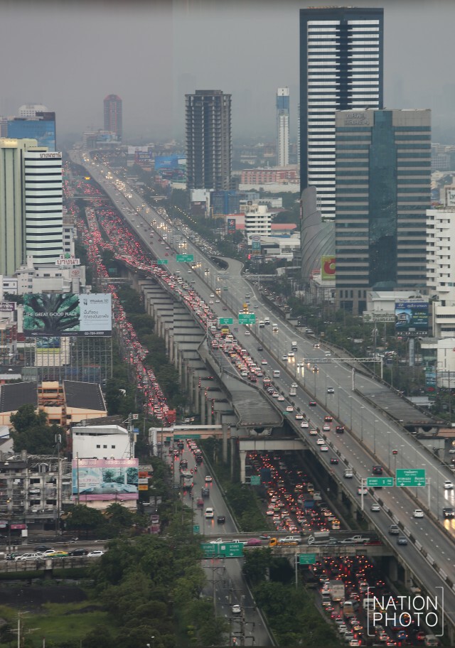 "ฝนตก-รถติด"
บางนา -ตราด ก.ม.4.5
