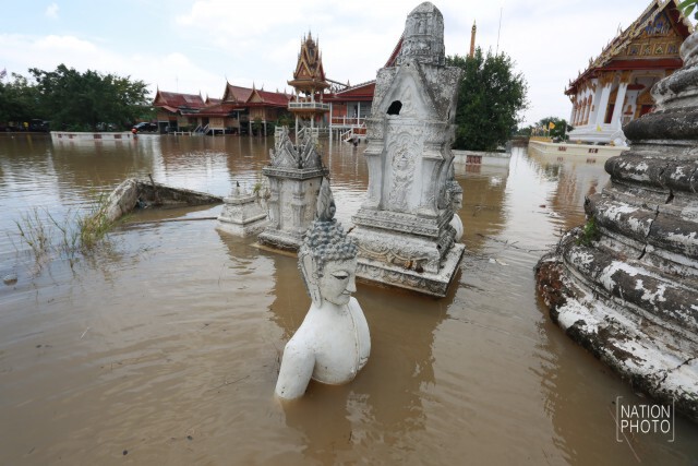 "เจ้าพระยา"ล้นตลิ่ง"อยุธยา" สถานการณ์น่าเป็นห่วง