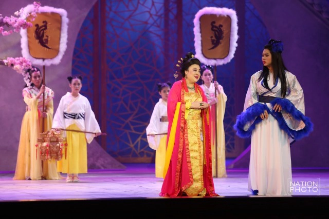 พระองค์โสมฯ ทรงร่วมซ้อมใหญ่ ละครเวที "ม่านประเพณี ประกาศิตอาญาสวรรค์"