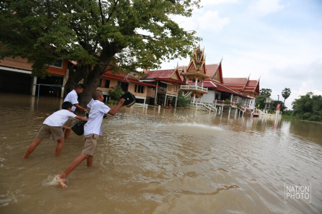 "เจ้าพระยา"ล้นตลิ่ง"อยุธยา" สถานการณ์น่าเป็นห่วง