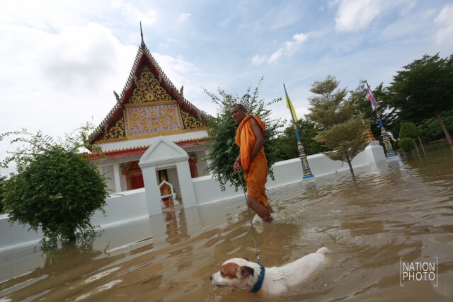 "เจ้าพระยา"ล้นตลิ่ง"อยุธยา" สถานการณ์น่าเป็นห่วง