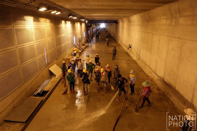 เร่งทำความสะอาด ภายในอุโมงค์มไหสวรรย์ ก่อนเปิดใช้ชั่วคราว 30 ก.ย. 59