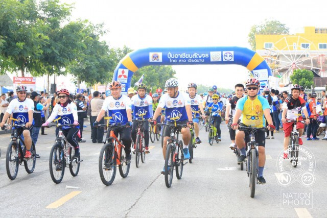นักปั่นไทย-ลาวกว่าพัน ร่วมงานปั่นอาเซียนสัญจร ไทย ลาว เวียดนาม