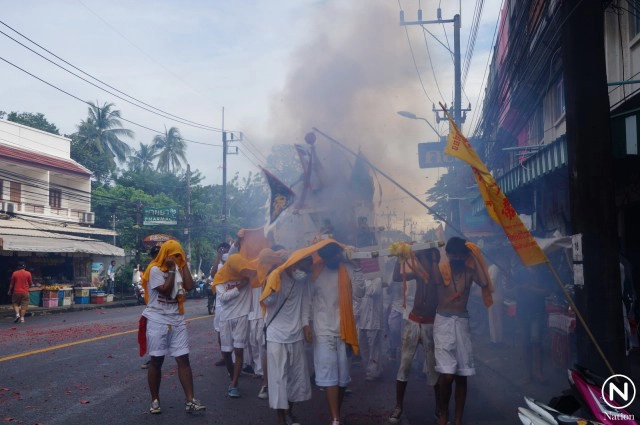 ม้าทรงโชว์รอบเมือง เทศกาลกินเจภูเก็ต