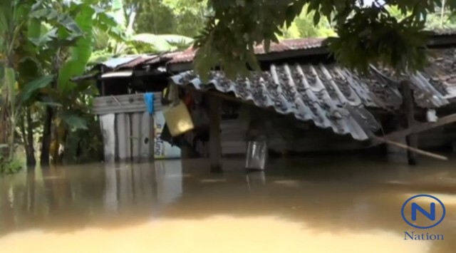 น้ำป่าเทือกเขาพังเหยเข้าเขื่อนลำคันฉู
ท่วมบ้านเรือนประชาชนกว่า 400 หลัง